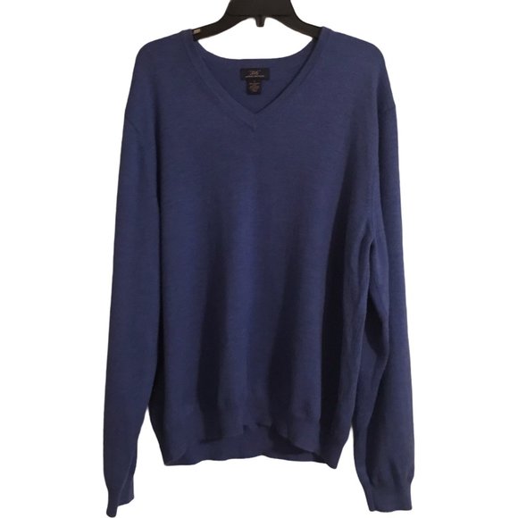 Brooks Brothers Merino Wool V Neck Sweater - Picture 1 of 5